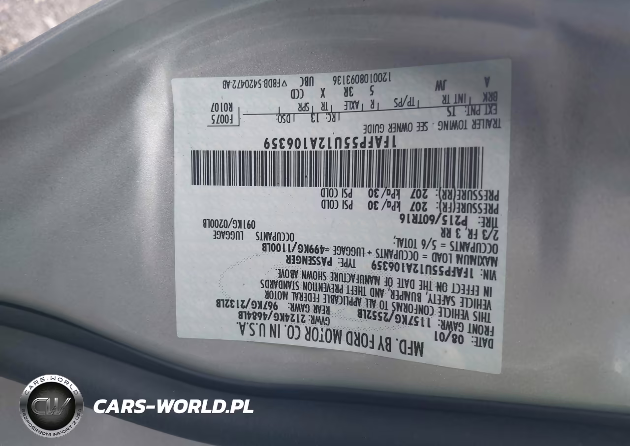 2002 Ford Taurus Ses VIN:1FAFP55U12A106359 - 9