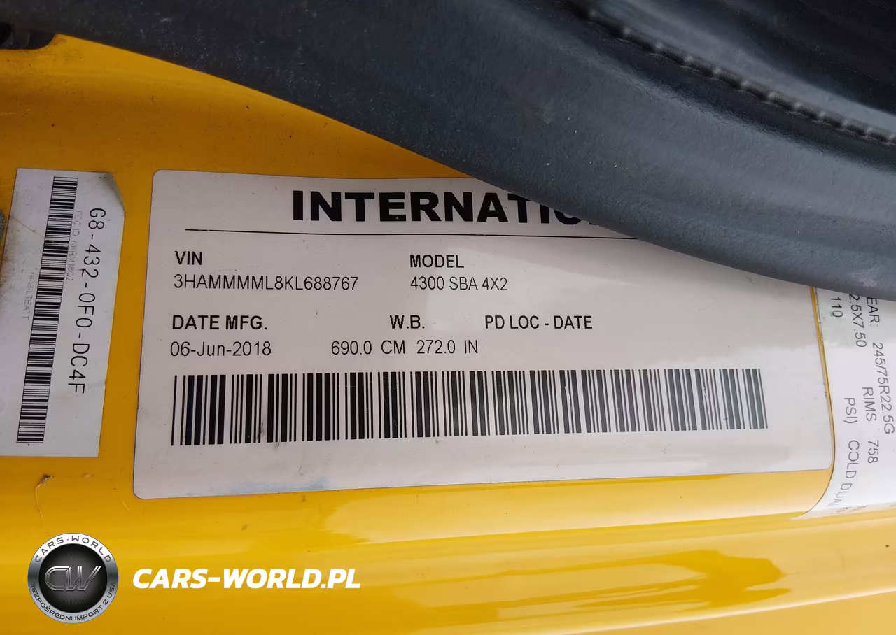 2019 International Durastar 4300 VIN:3HAMMMML8KL688767 - 8