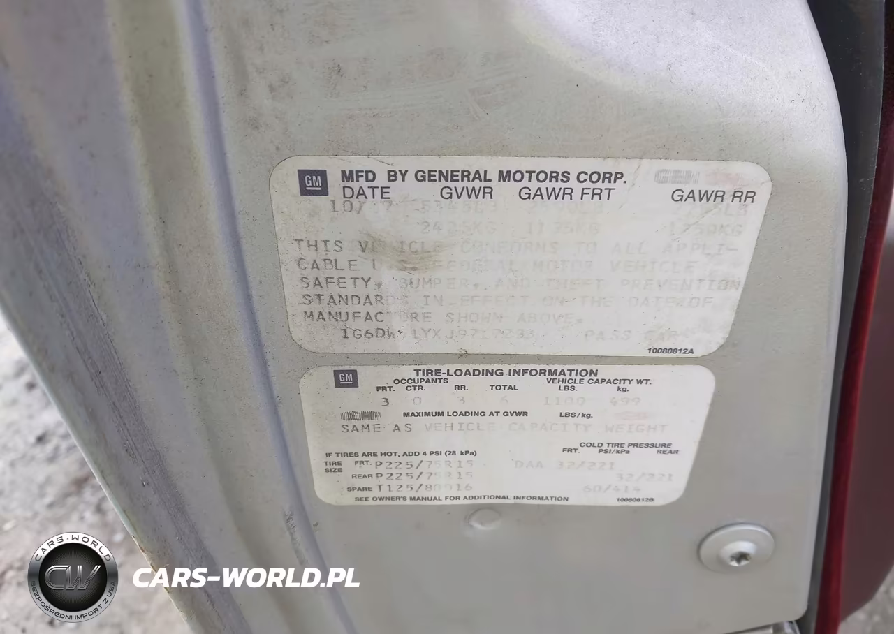 1988 Cadillac Brougham VIN:1G6DW51YXJ9717233 - 9