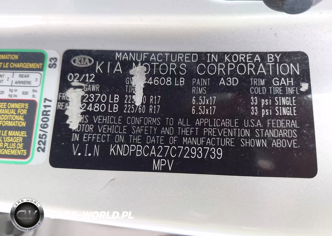2012 Kia Sportage Lx VIN:KNDPBCA27C7293739 - 9
