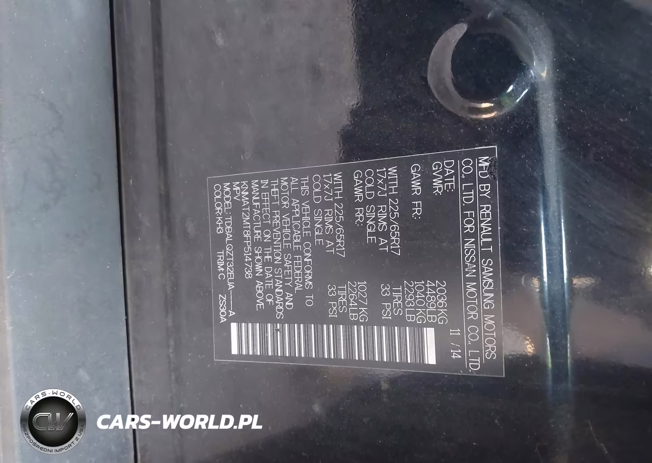 2015 Nissan Rogue Sv VIN:KNMAT2MT8FP514738 - 9