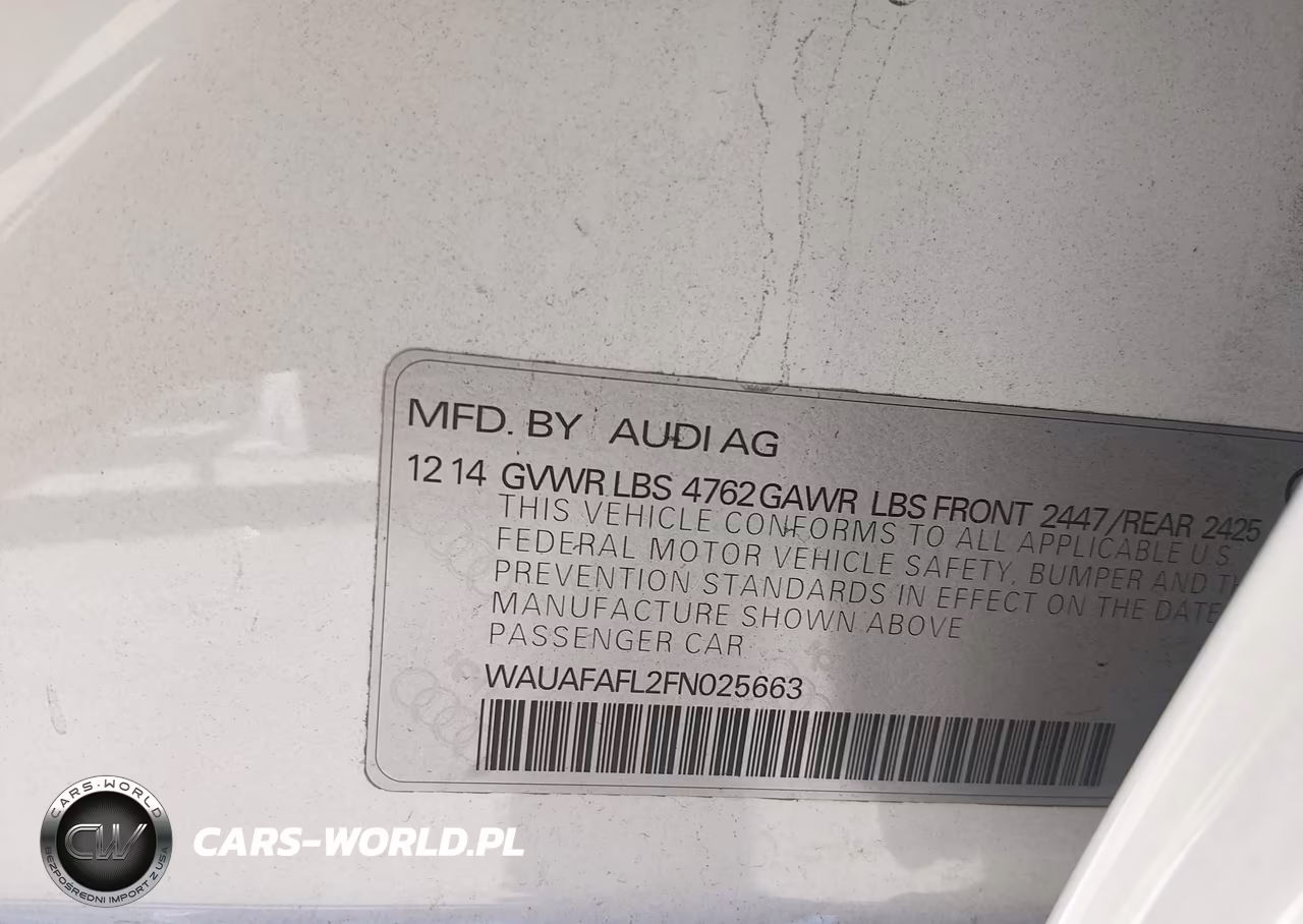 2015 Audi A4 2.0T Premium VIN:WAUAFAFL2FN025663 - 9