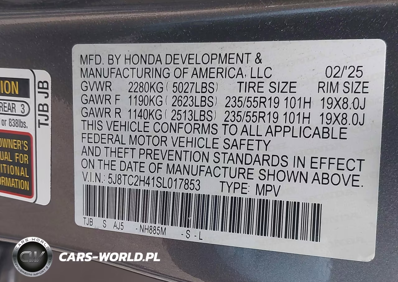 2025 Acura Rdx VIN:5J8TC2H41SL017853 - 9