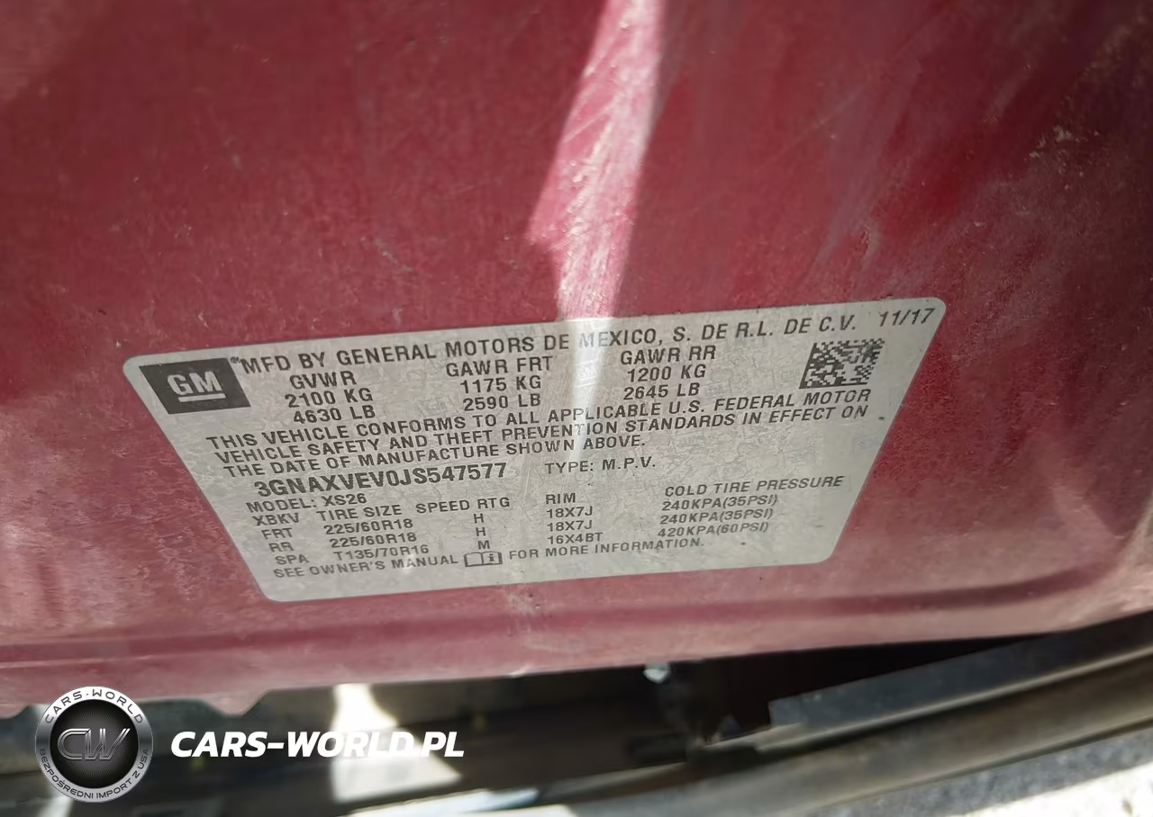 2018 Chevrolet Equinox Premier VIN:3GNAXVEV0JS547577 - 9