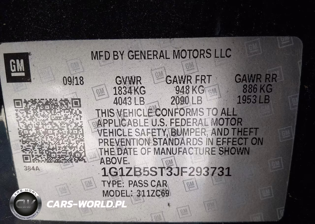 2018 Chevrolet Malibu 1Ls VIN:1G1ZB5ST3JF293731 - 9