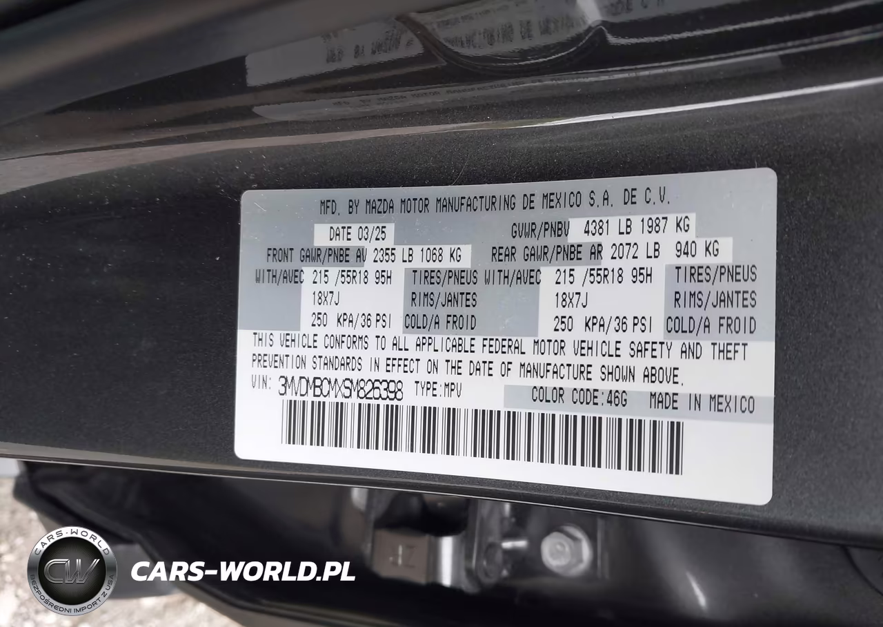 2025 Mazda Cx-30 2.5 S Preferred Package VIN:3MVDMBCMXSM826398 - 9