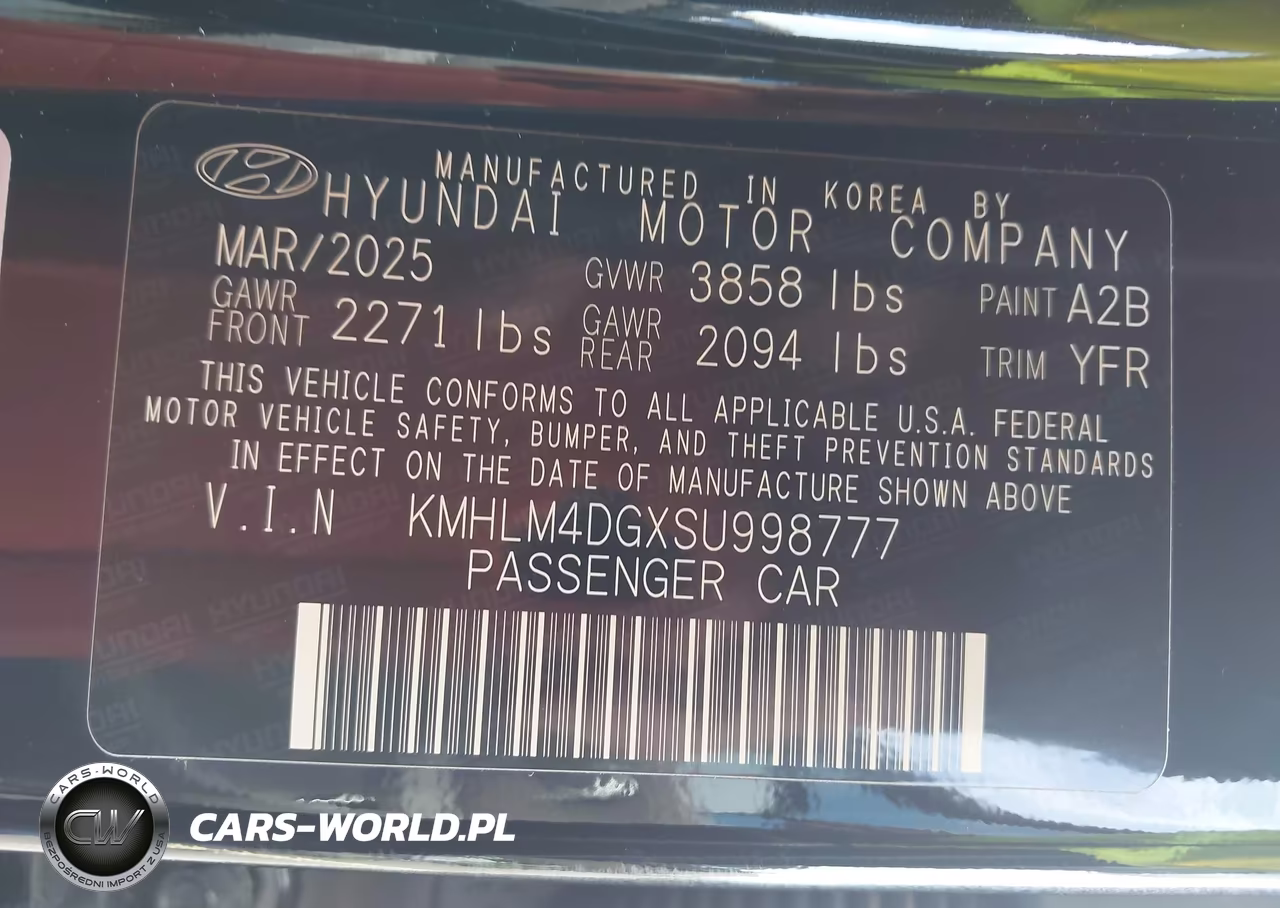 2025 Hyundai Elantra Sel Sport VIN:KMHLM4DGXSU998777 - 9