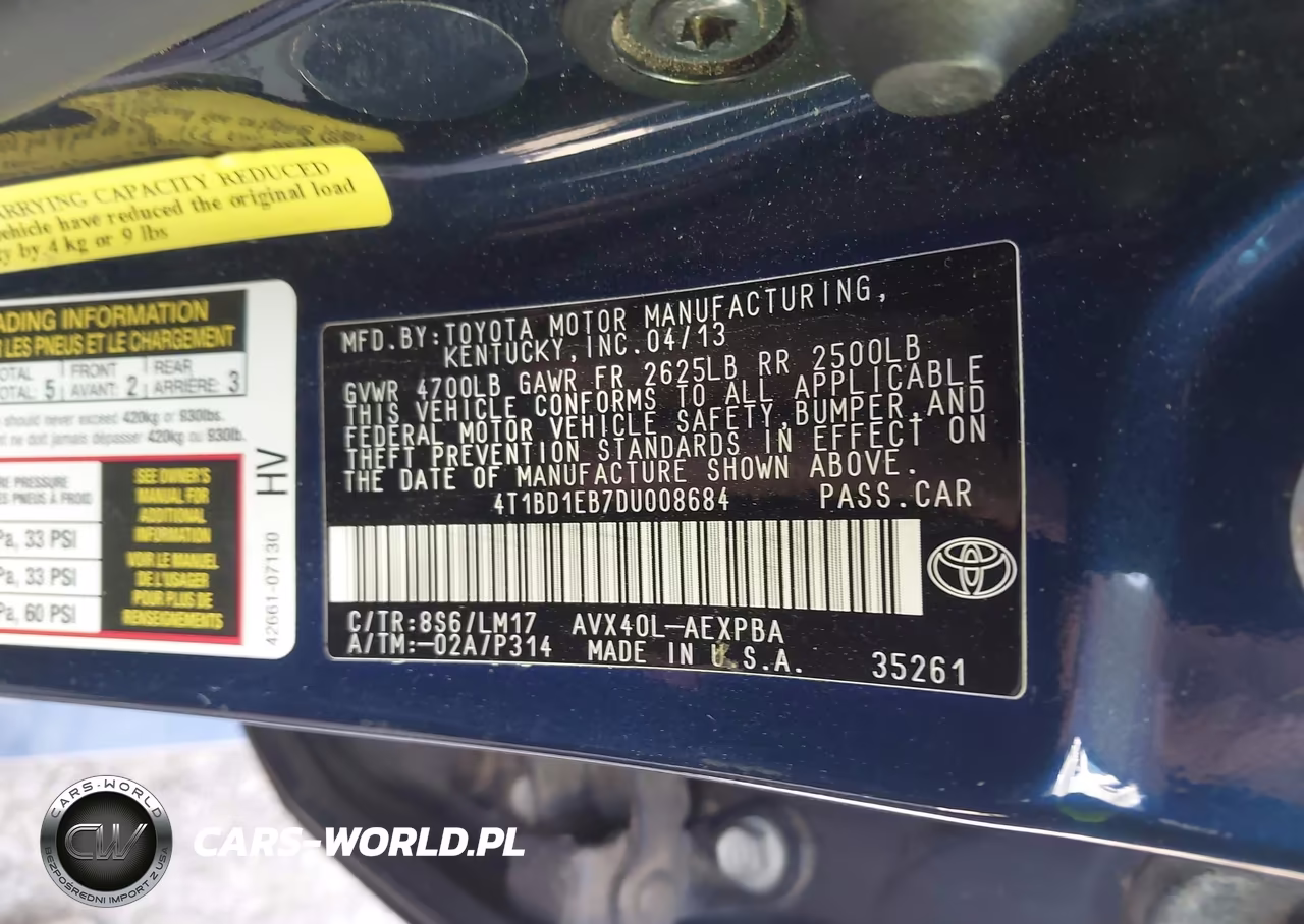 2013 Toyota Avalon Hybrid Limited VIN:4T1BD1EB7DU008684 - 9