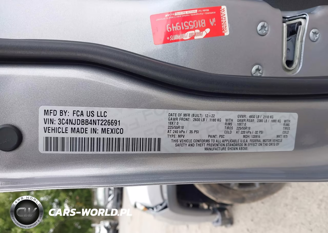 2022 Jeep Compass Altitude 4X4 VIN:3C4NJDBB4NT226691 - 9