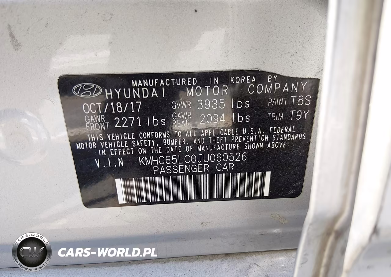 2018 Hyundai Ioniq Hybrid Blue VIN:KMHC65LC0JU060526 - 9