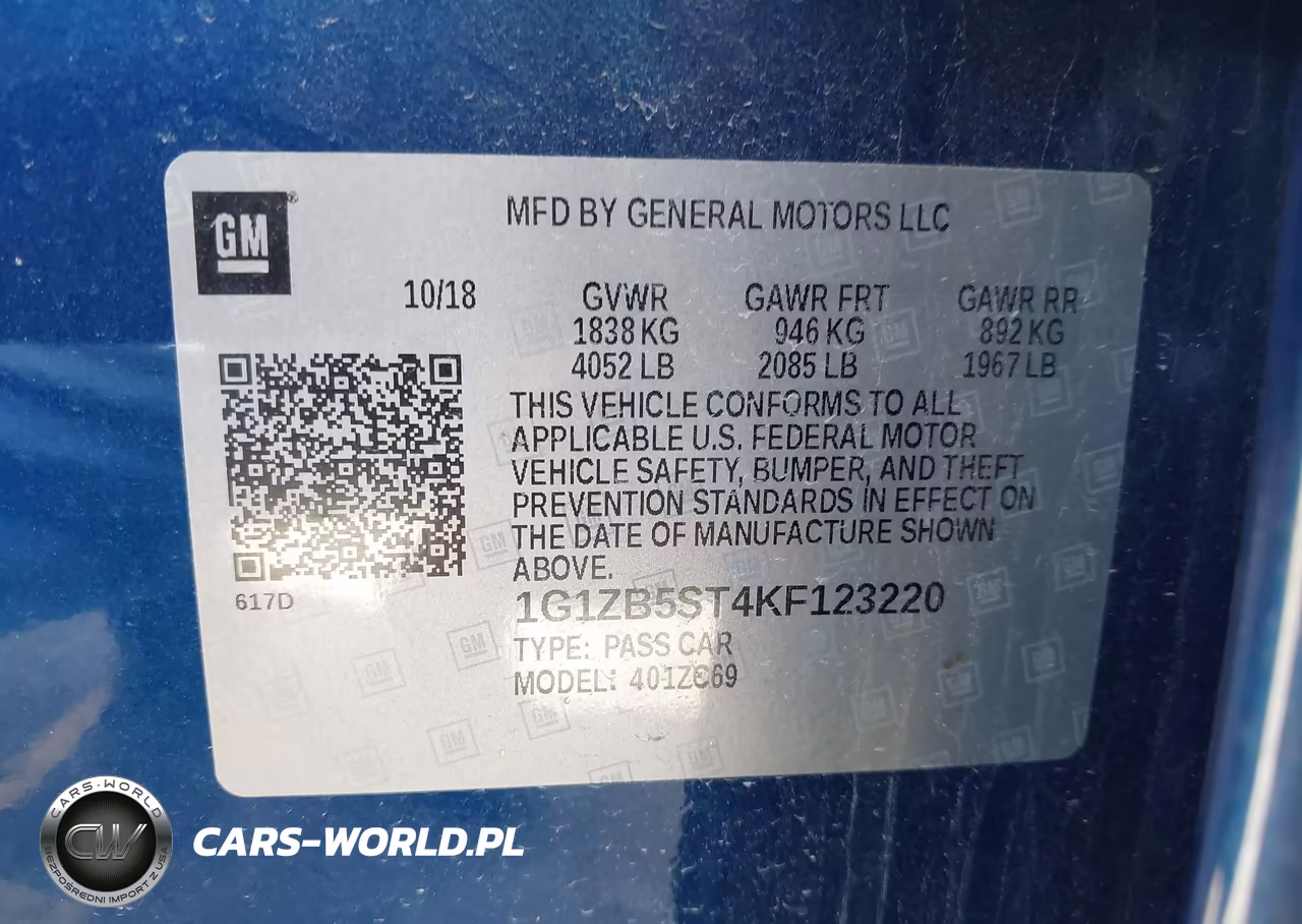 2019 Chevrolet Malibu 1Ls VIN:1G1ZB5ST4KF123220 - 9