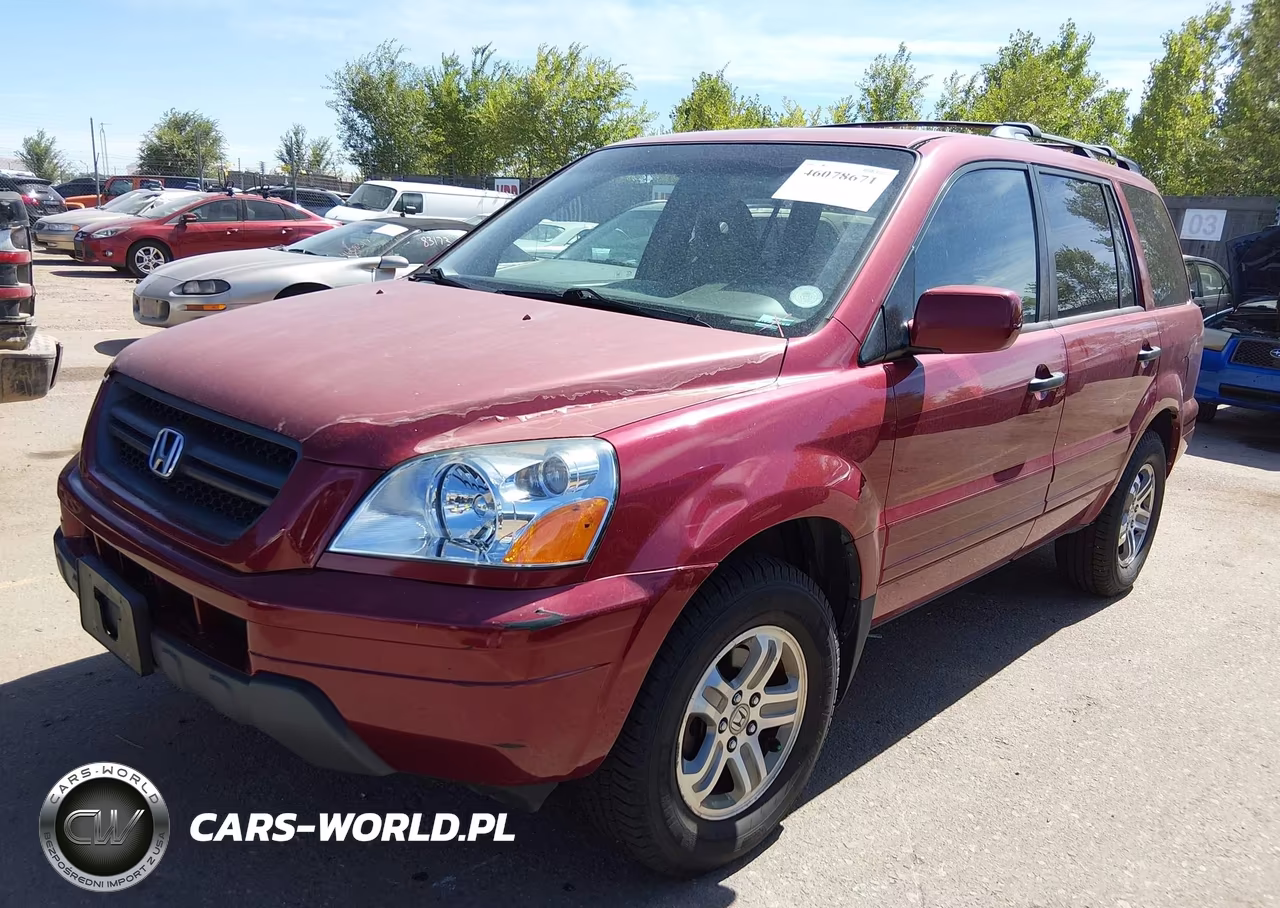2004 Honda Pilot Ex-L VIN:2HKYF18614H533208 - 2