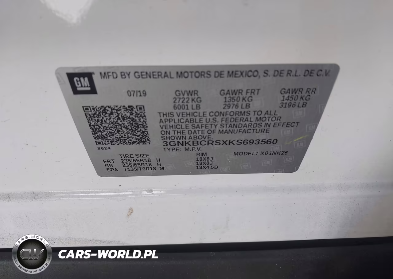2019 Chevrolet Blazer VIN:3GNKBCRSXKS693560 - 9