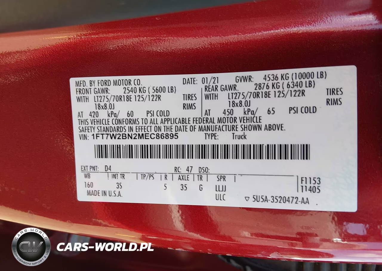 2021 Ford F-250 Xlt VIN:1FT7W2BN2MEC86895 - 9