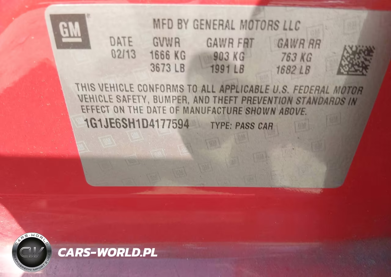 2013 Chevrolet Sonic Ltz Auto VIN:1G1JE6SH1D4177594 - 9