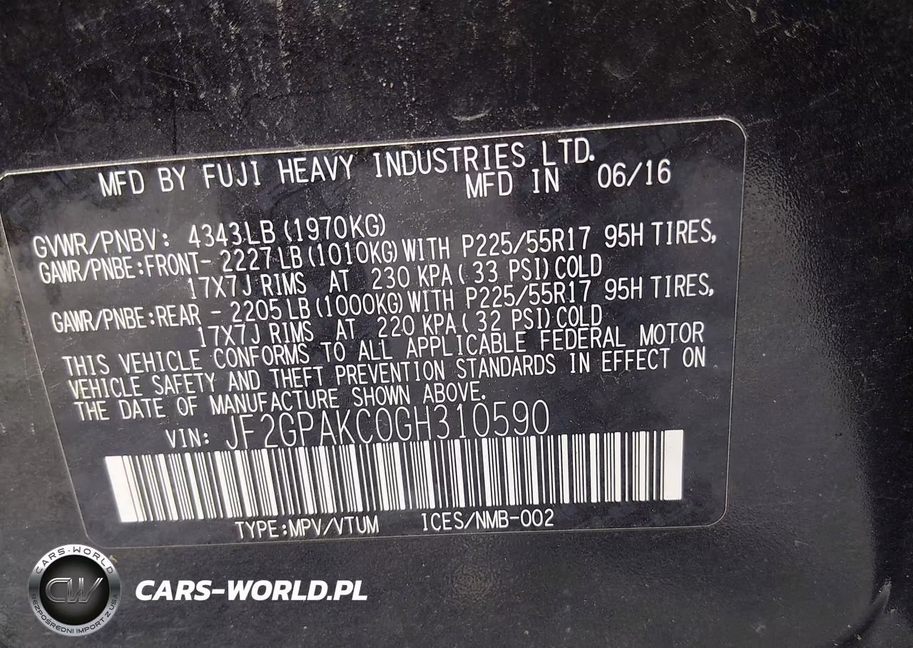 2016 Subaru Crosstrek 2.0I Limited VIN:JF2GPAKC0GH310590 - 9