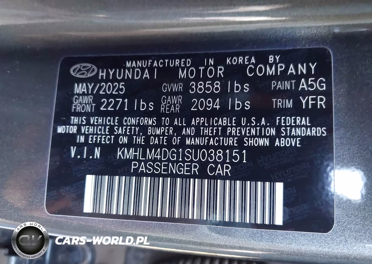 2025 Hyundai Elantra Sel Sport VIN:KMHLM4DG1SU038151 - 9
