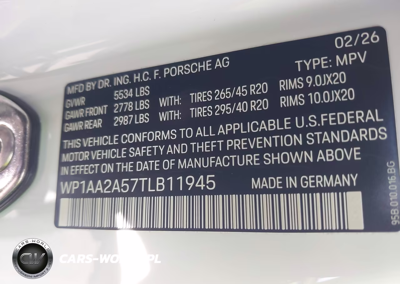 2026 Porsche Macan T VIN:WP1AA2A57TLB11945 - 9