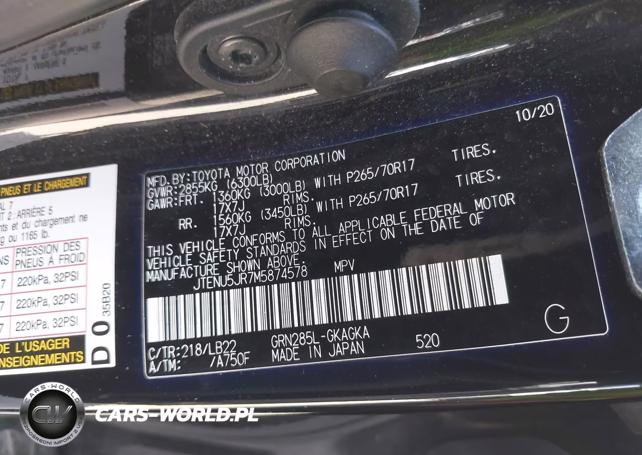 2021 Toyota 4Runner Sr5 Premium VIN:JTENU5JR7M5874578 - 9