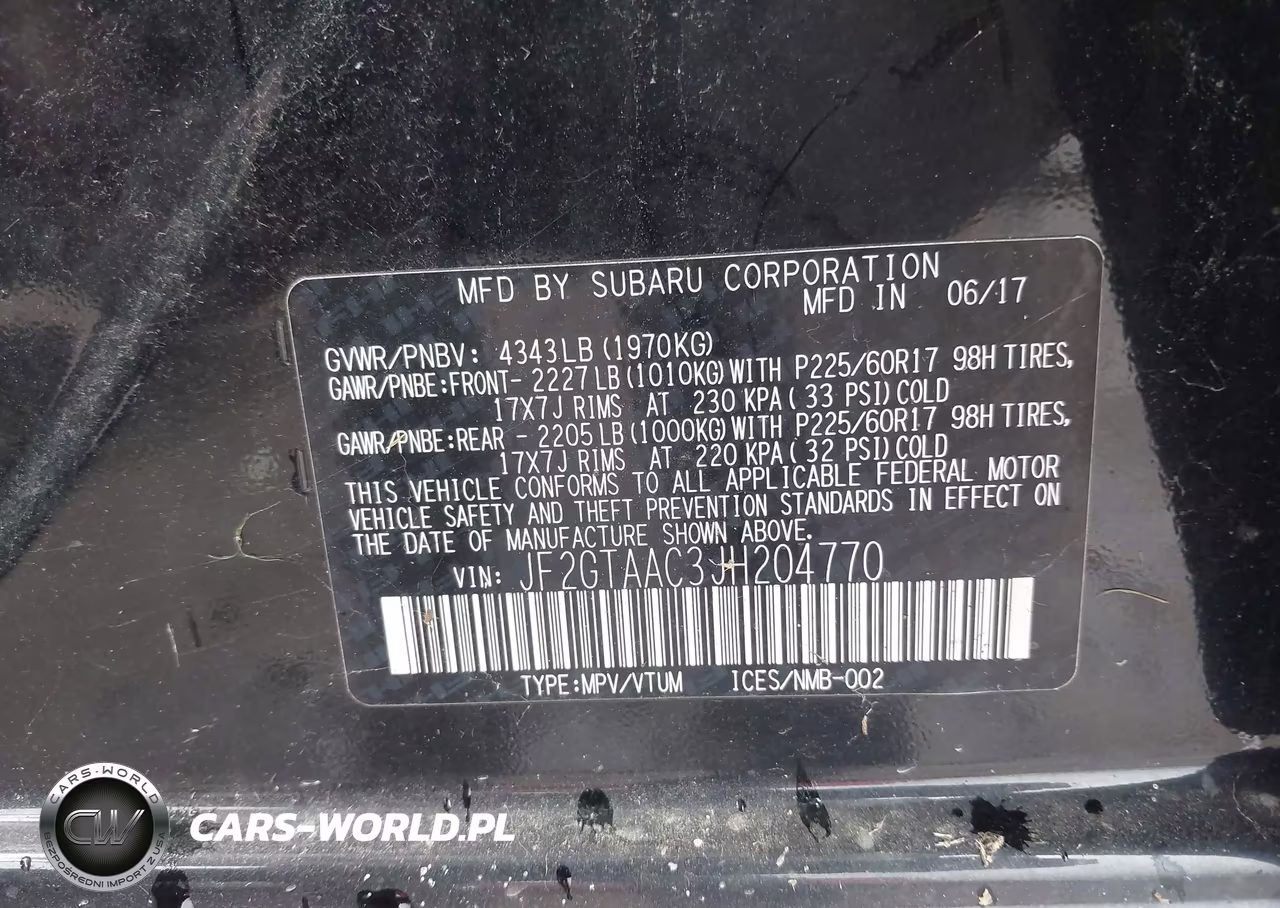 2018 Subaru Crosstrek 2.0I VIN:JF2GTAAC3JH204770 - 9