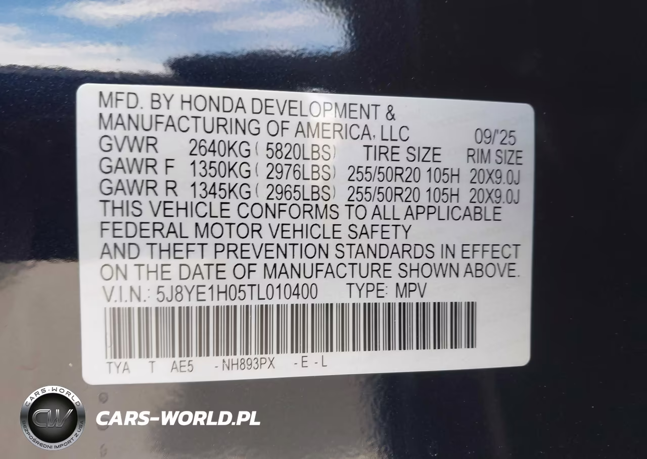 2026 Acura Mdx A-Spec VIN:5J8YE1H05TL010400 - 9
