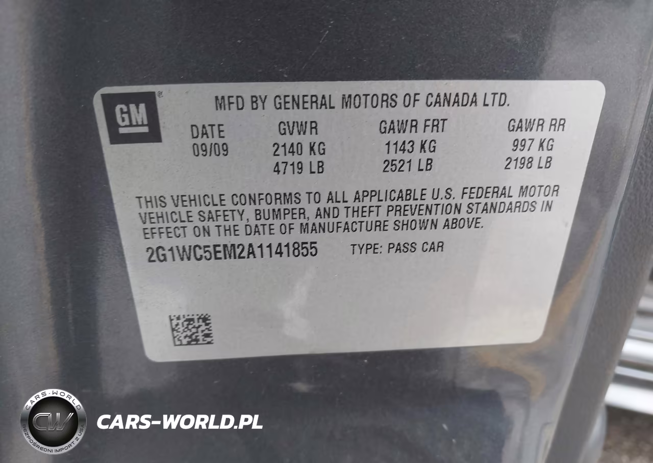 2010 Chevrolet Impala Ltz VIN:2G1WC5EM2A1141855 - 9