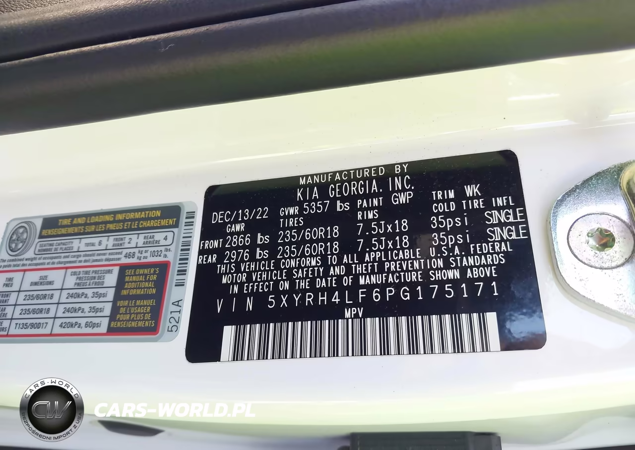 2023 Kia Sorento Ex VIN:5XYRH4LF6PG175171 - 9