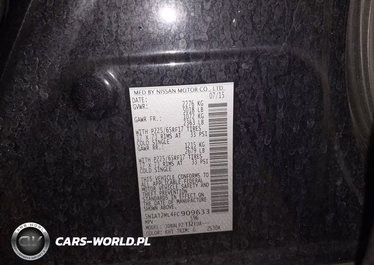 2015 Nissan Rogue S VIN:5N1AT2ML4FC909633 - 9