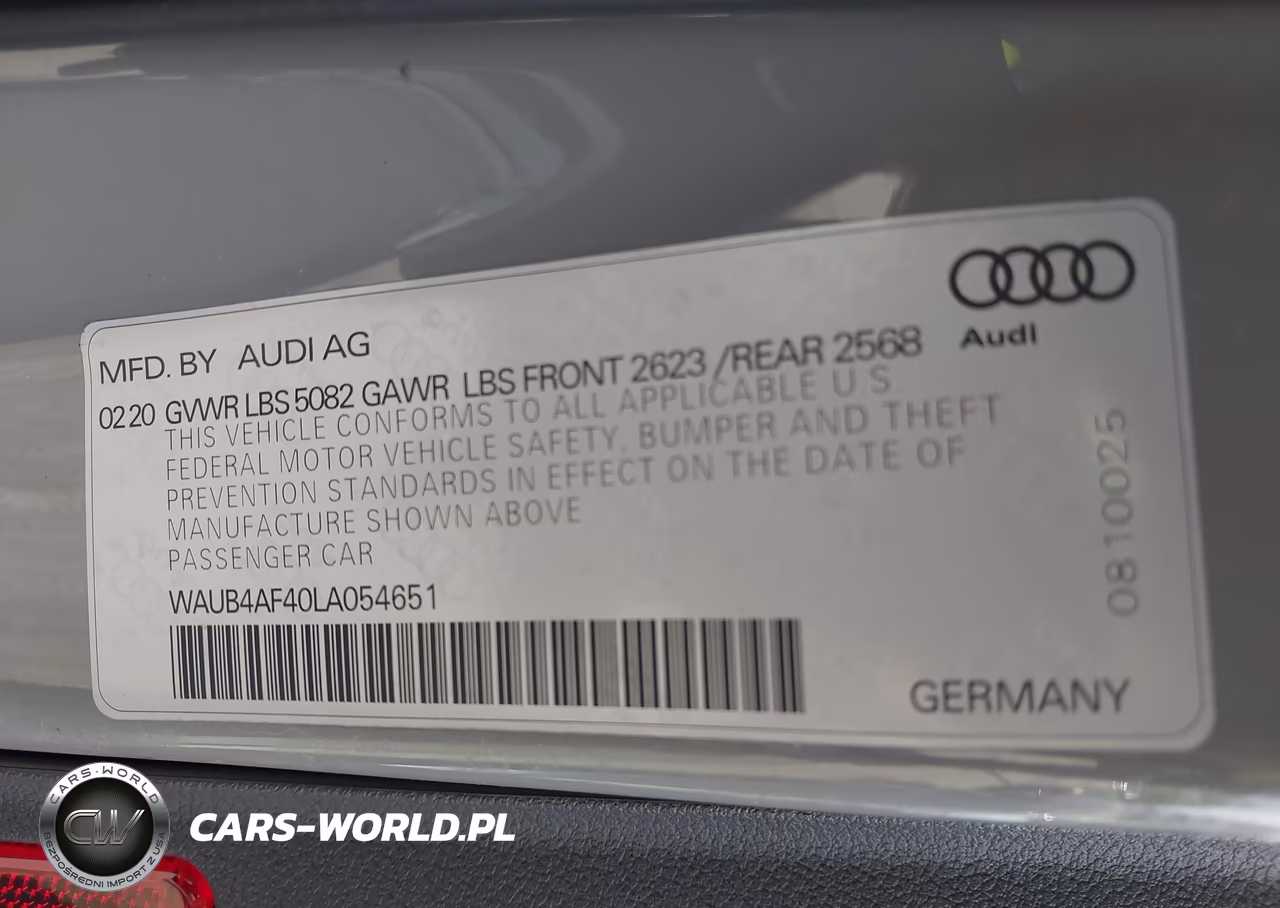 2020 Audi S4 Premium Plus Tfsi Quattro Tiptronic VIN:WAUB4AF40LA054651 - 9