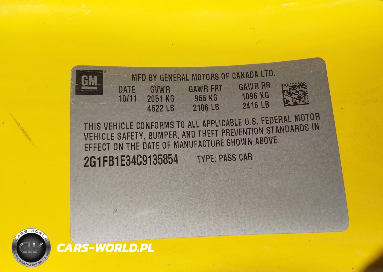 2012 Chevrolet Camaro 1Lt VIN:2G1FB1E34C9135854 - 9