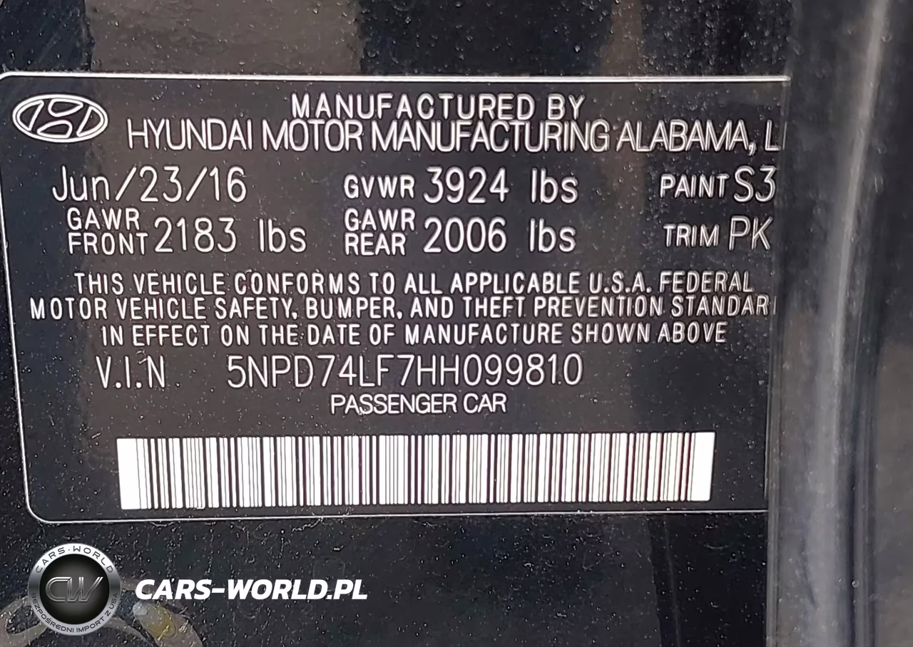 2017 Hyundai Elantra Se VIN:5NPD74LF7HH099810 - 9