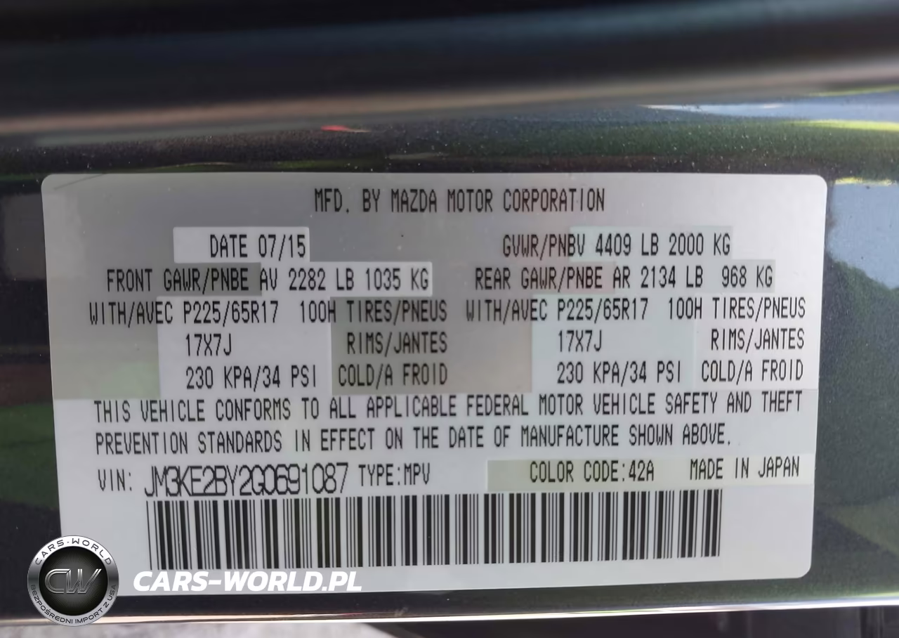 2016 Mazda Cx-5 Sport VIN:JM3KE2BY2G0691087 - 9