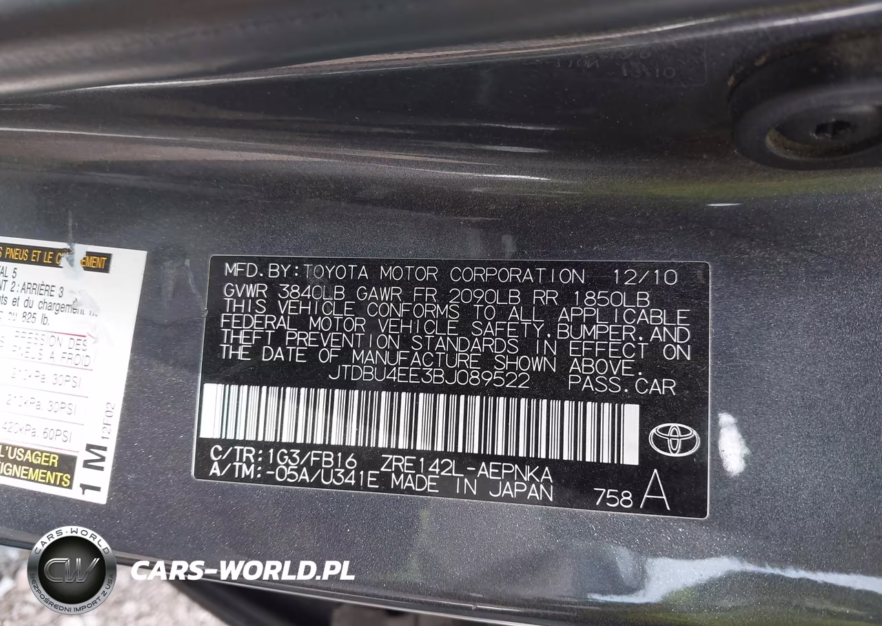2011 Toyota Corolla Le VIN:JTDBU4EE3BJ089522 - 9