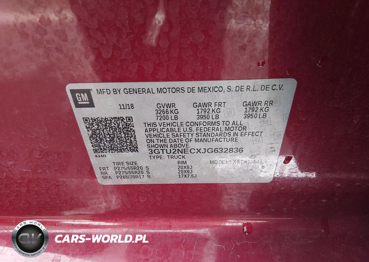 2018 GMC Sierra 1500 Slt VIN:3GTU2NECXJG632836 - 9