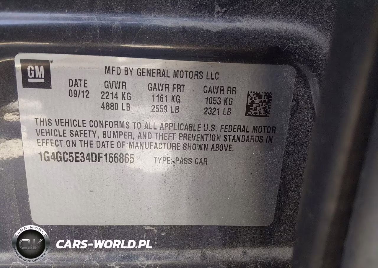 2013 Buick Lacrosse Leather Group VIN:1G4GC5E34DF166865 - 9