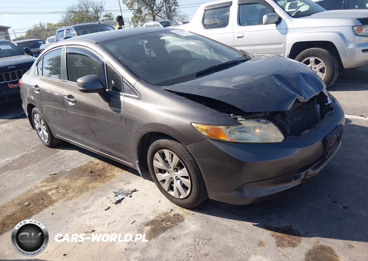 2012 Honda Civic Lx VIN:19XFB2F58CE005090 - 1