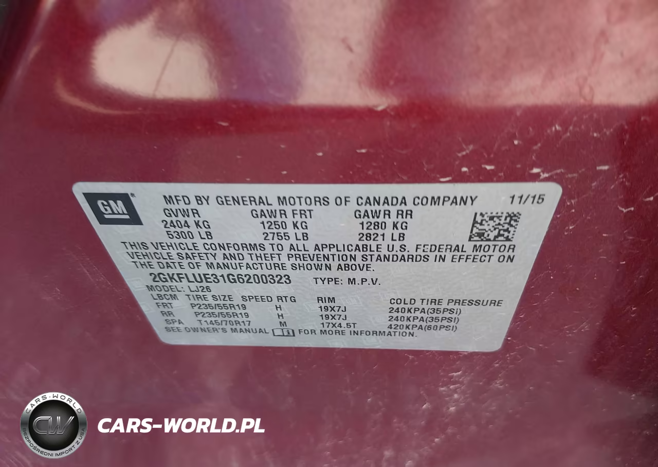 2016 GMC Terrain Slt VIN:2GKFLUE31G6200323 - 9