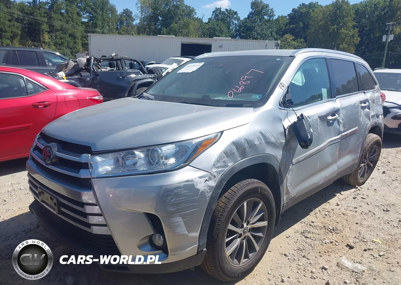 2019 Toyota Highlander Hybrid Xle VIN:5TDJGRFH3KS066897 - 2