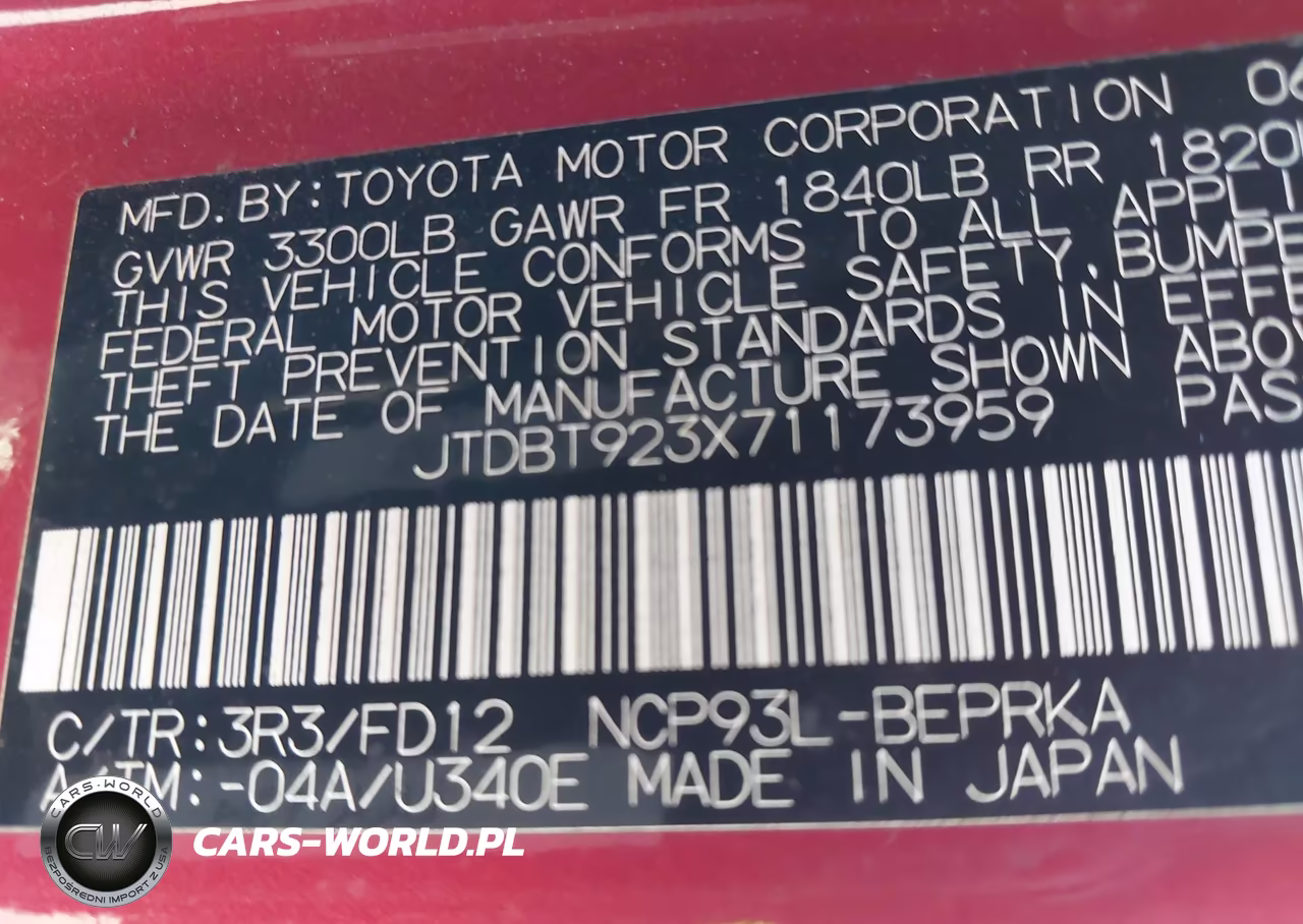 2007 Toyota Yaris VIN:JTDBT923X71173959 - 9