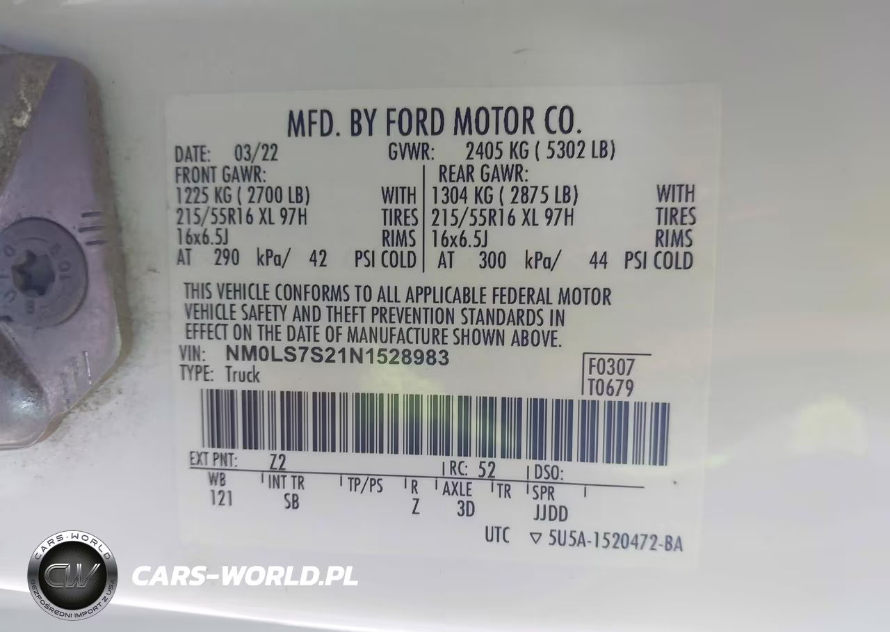 2022 Ford Transit Connect Xl VIN:NM0LS7S21N1528983 - 9