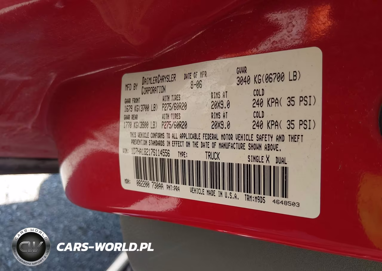 2007 Dodge Ram 1500 Slt VIN:1D7HA18217S114556 - 9