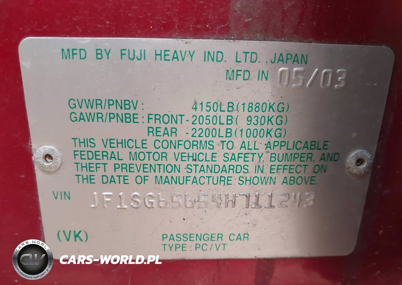 2004 Subaru Forester 2.5Xs VIN:JF1SG65654H711243 - 9