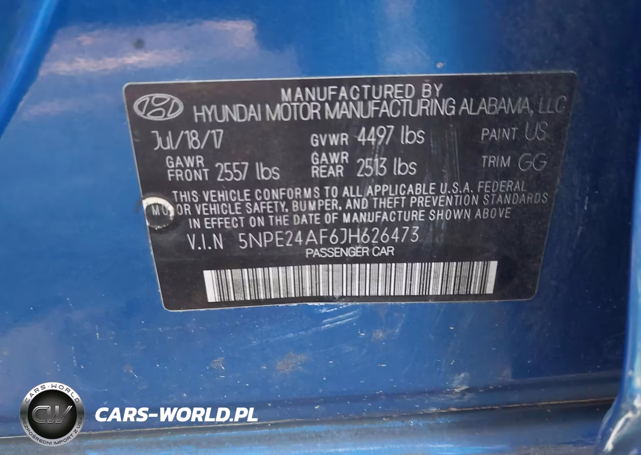 2018 Hyundai Sonata Se VIN:5NPE24AF6JH626473 - 9