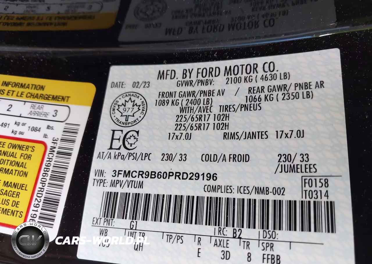 2023 Ford Bronco Sport Big Bend VIN:3FMCR9B60PRD29196 - 9