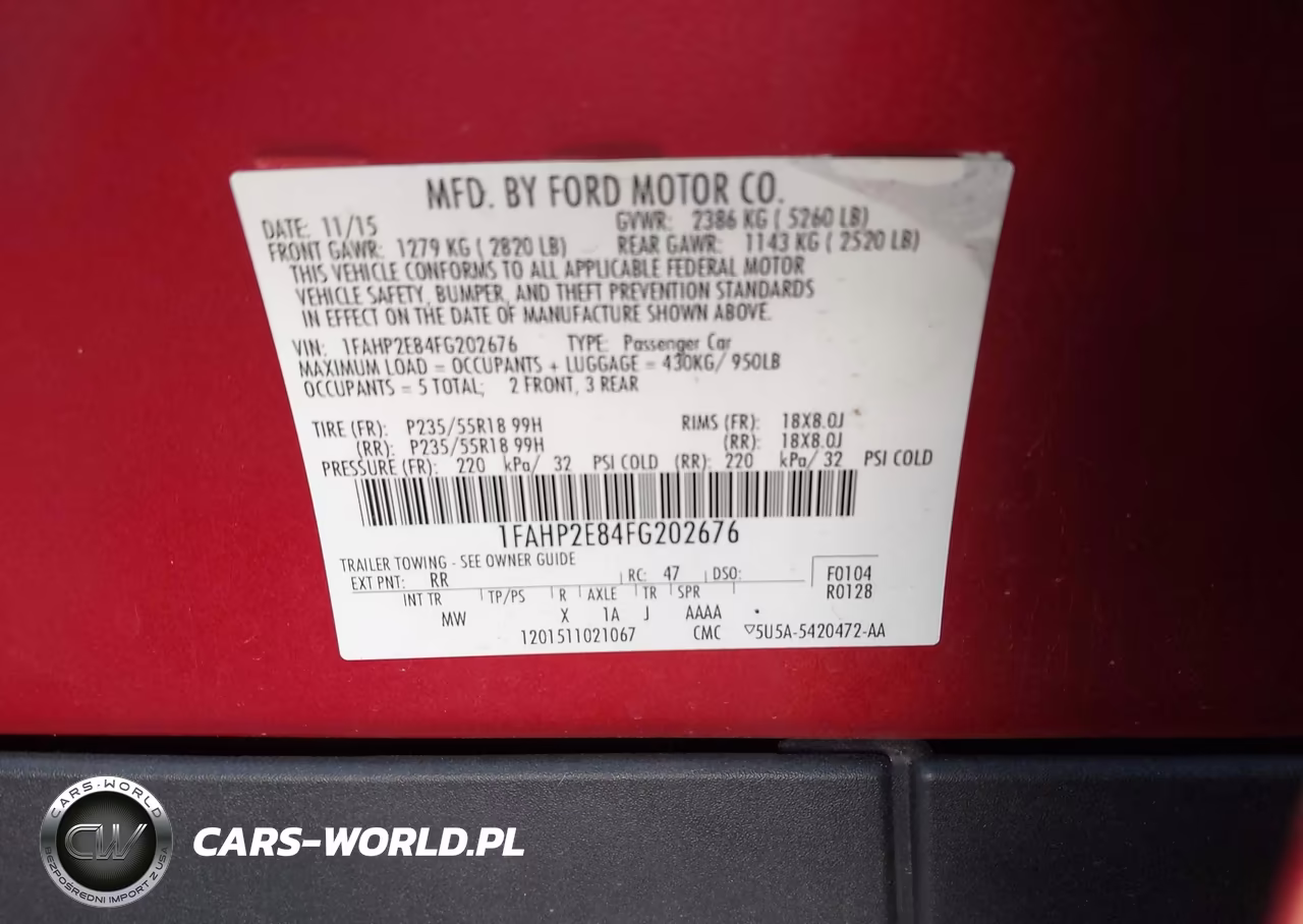 2015 Ford Taurus Sel VIN:1FAHP2E84FG202676 - 9
