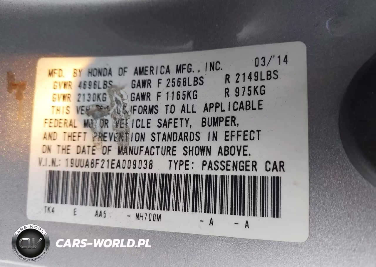 2014 Acura Tl 3.5 VIN:19UUA8F21EA009038 - 9