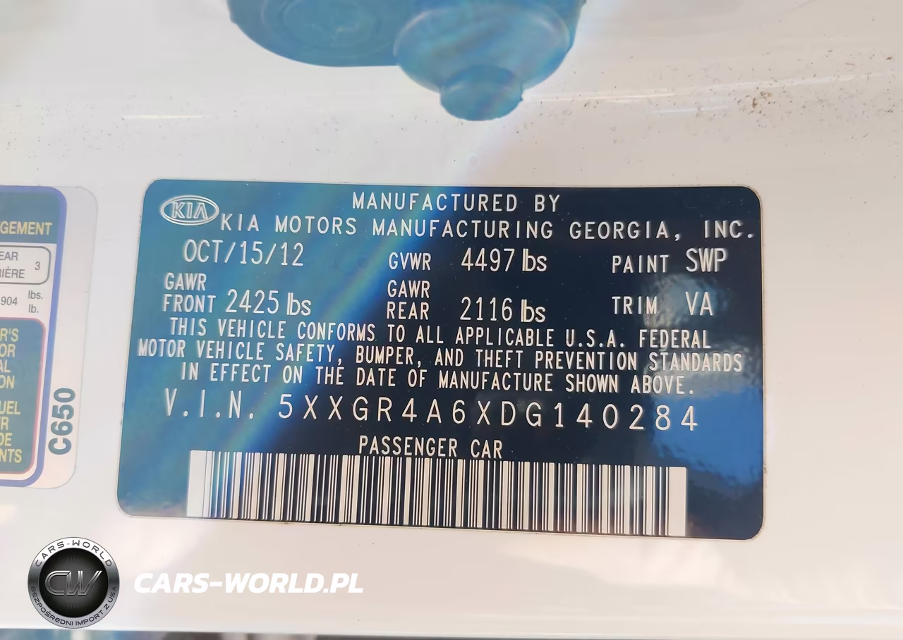 2013 Kia Optima Sx VIN:5XXGR4A6XDG140284 - 9