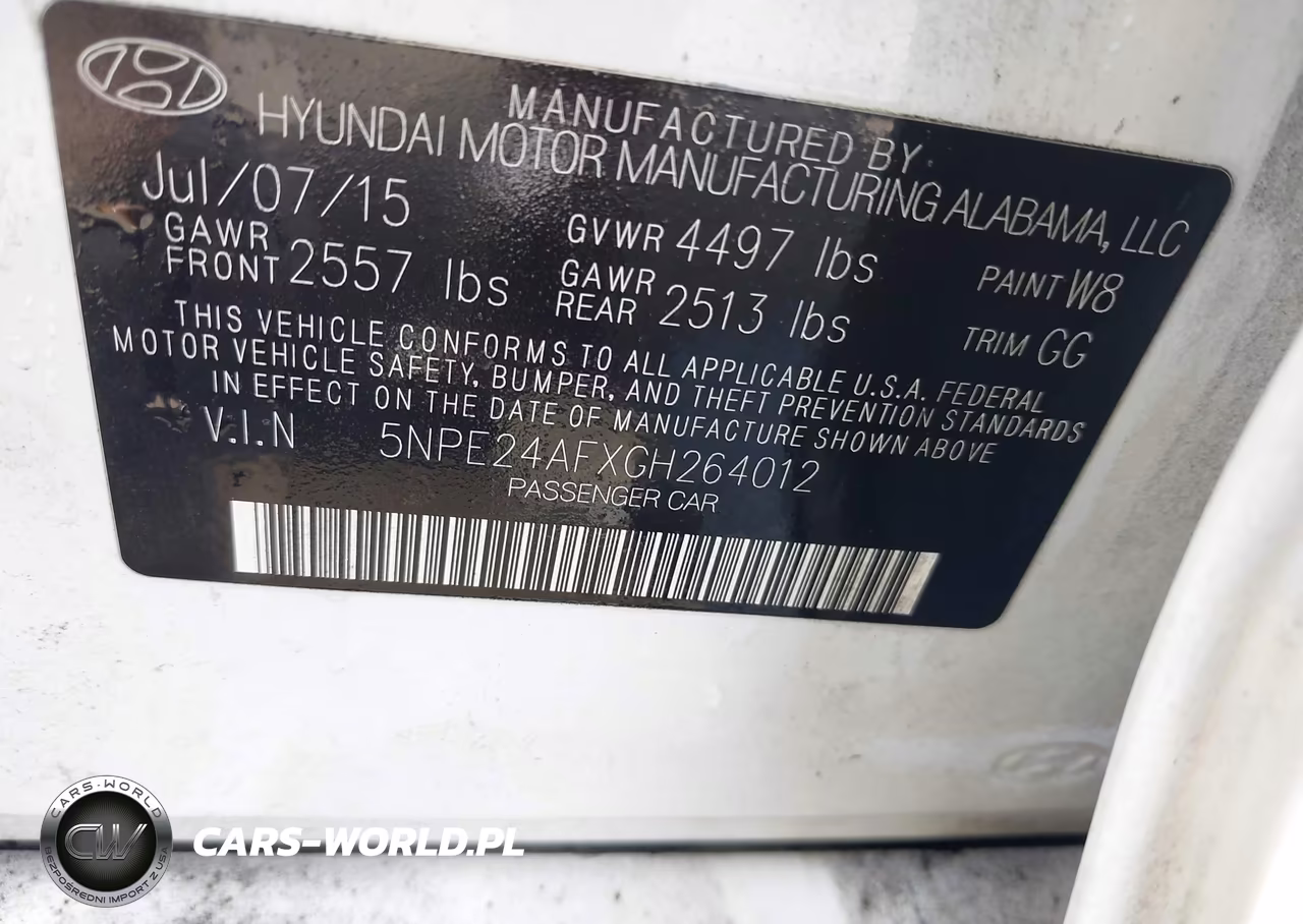 2016 Hyundai Sonata Se VIN:5NPE24AFXGH264012 - 9