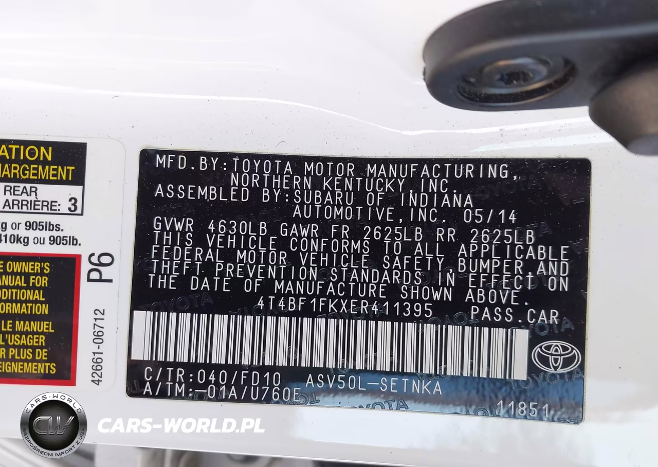 2014 Toyota Camry Le VIN:4T4BF1FKXER411395 - 9