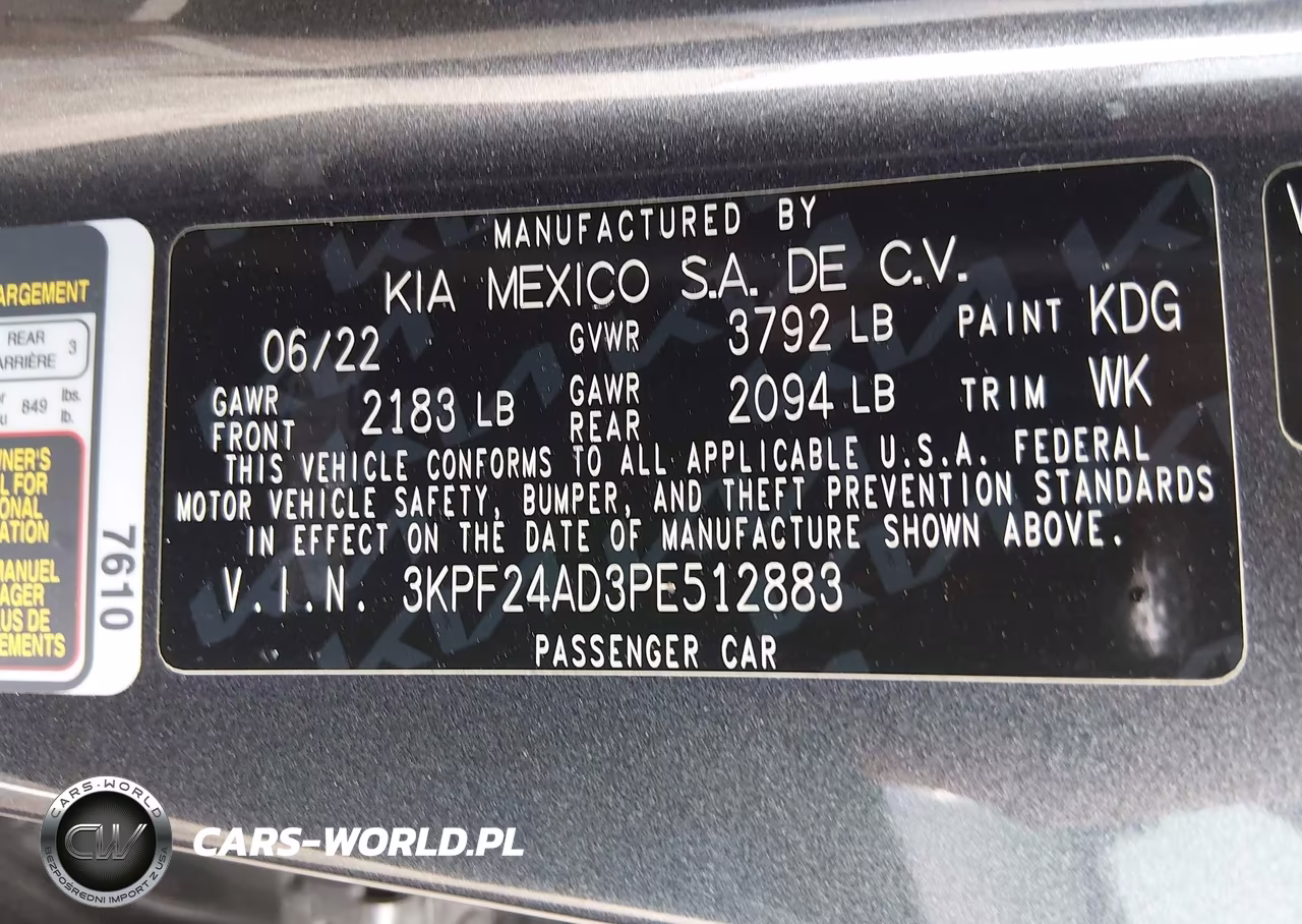2023 Kia Forte Lxs VIN:3KPF24AD3PE512883 - 9